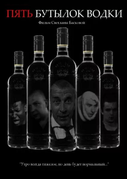 CINQ BOUTEILLES DE VODKA